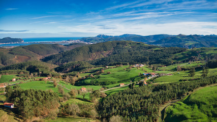 Fototapeta premium Santoña desde el aire