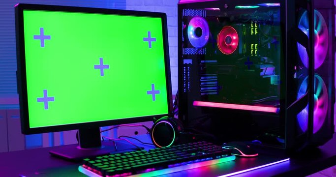Green screen for cybersport game