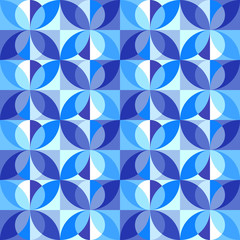 Fototapeta premium Abstract vector seamless pattern. Natural-inspired design.