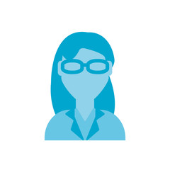 Naklejka premium woman medical doctor, flat style icon