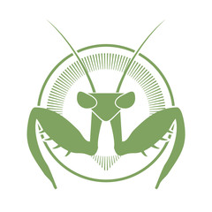 Creative design of mantis icon