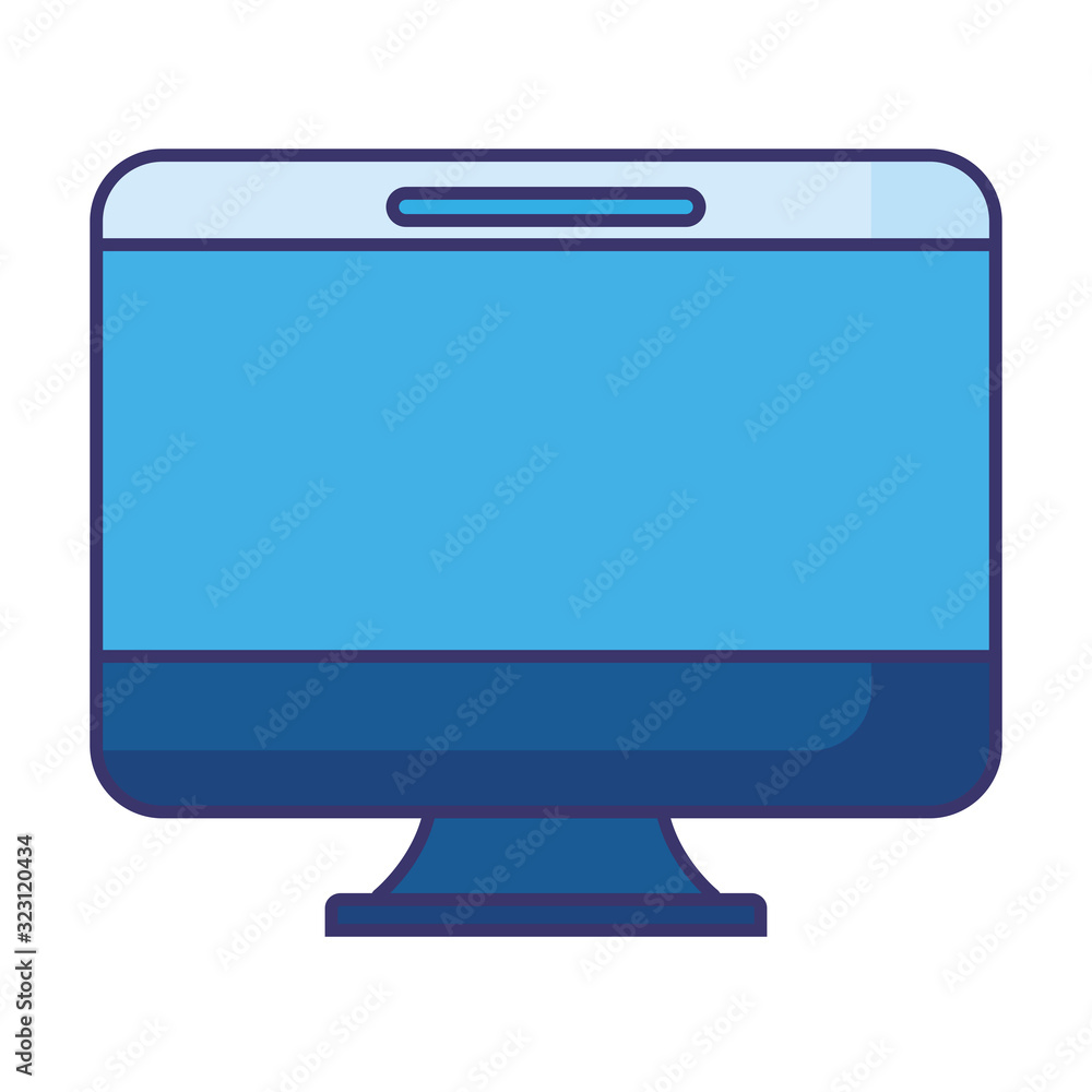 Poster isolated digital computer vector design
