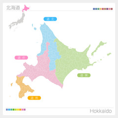 北海道の地図（地域別・区分け）