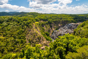 View of the Barron Falls near Kuranda in north Queensland, Australia