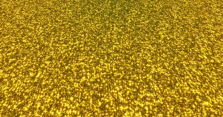 Golden glitter dust background for festival, party, event. Gold glamur texture Loop animation.