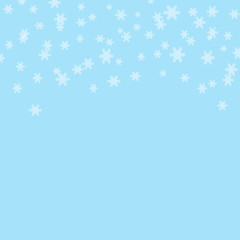 blue background with snowflakes