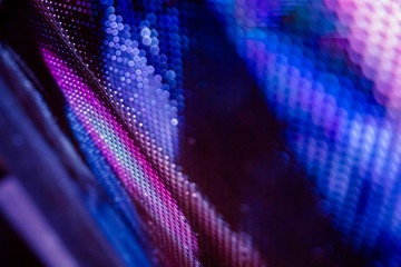 CloseUp LED blurred screen. LED soft focus background. abstract background ideal for design.
