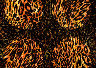 abstract leopard skin texture design
