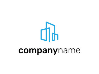blue logo city line