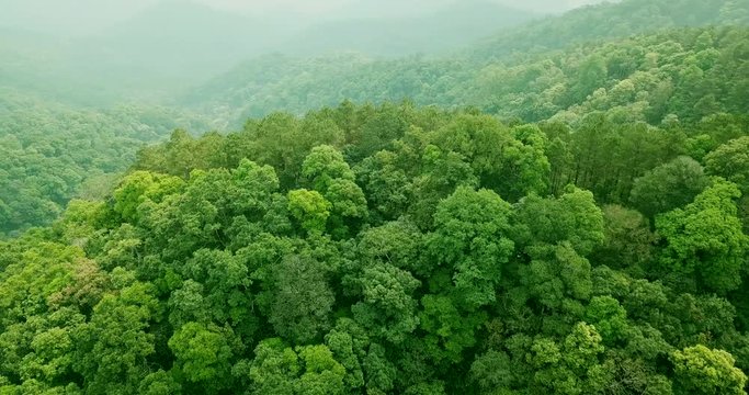 Arial Shot from Chae Son National Park View Point.