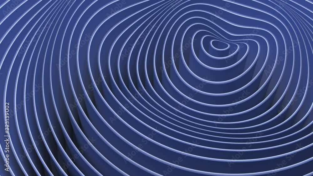 Poster fluctuations of abstract waves, ripples in space from planes. wave motion of rings with an epicenter