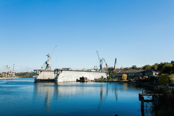 shipbuilding plant in the city of Nikolaev Ukraine