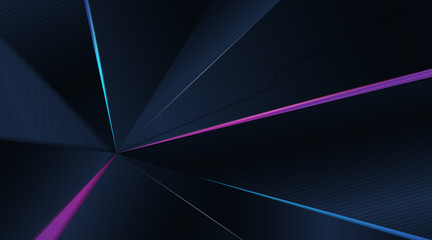 3D MODERN ABSTRACT GAMING WITH DARK BLUE BACKGROUND © AGUNG