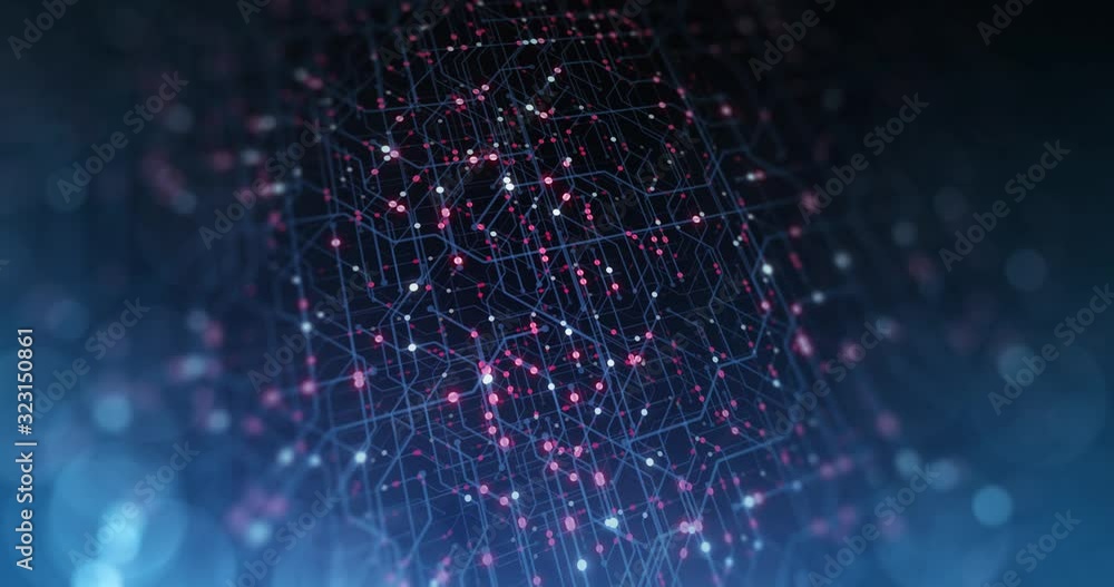Poster abstract circuit board. electronic computer hardware technology. motherboard digital chip. matrix pa
