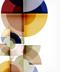 Abstract background, circle and triangle design round shapes overlapping. Geometric trendy template. Vector Illustration For Wallpaper, Banner, Background, Card, Book Illustration, landing page