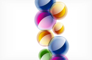 Abstract background - glass shiny transprent hexagon shapes overlapping eath other. Vector Illustration For Wallpaper, Banner, Background, Card, Book Illustration, landing page