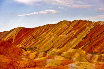 Danxia landform, Zhangye City, Gansu Province, China