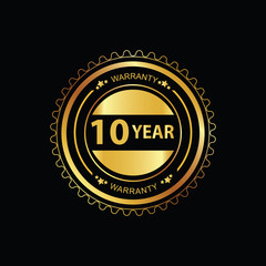 10 year warranty gold stamp