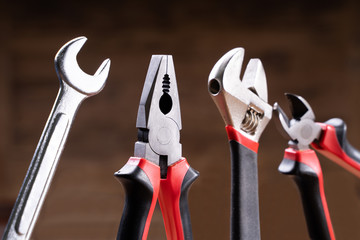Tools including Pliers, Monkey Spanner And Wrench