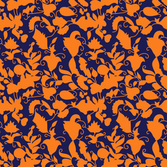 seamless pattern with leaves