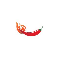 Hot Chili illustration logo vector