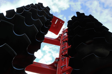 Plow. Harrow. Cultivator for cultivating the earth against the sky. Fragment.