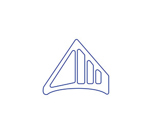 Creative Bridge vector icon logo