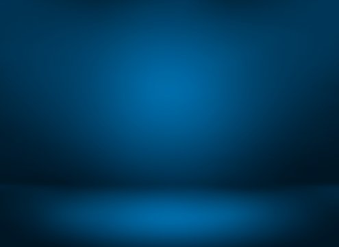 Abstract gradient luxury dark blue background white light, layout design, web template, radial effect blurred, used for background wallpaper studio empty room and display you.
