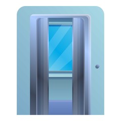 Window open elevator icon. Cartoon of window open elevator vector icon for web design isolated on white background