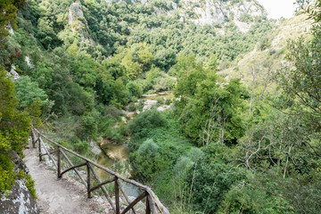 Path on the Sicilian hills