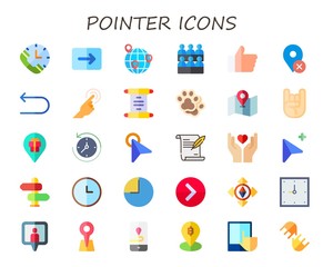 pointer icon set