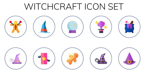 witchcraft icon set