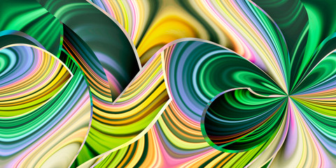 abstract background fantasy modern design gradients lines geometry green yellow blue colors