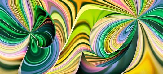 abstract background fantasy modern design gradients lines geometry green yellow blue colors