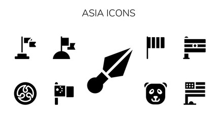 Fototapeta premium asia icon set