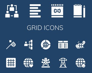 grid icon set