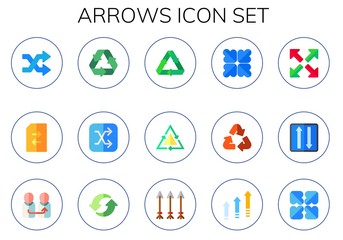 Modern Simple Set of arrows Vector flat Icons