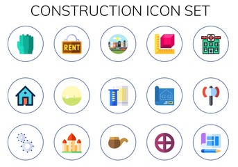 construction icon set