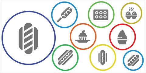 calories icon set