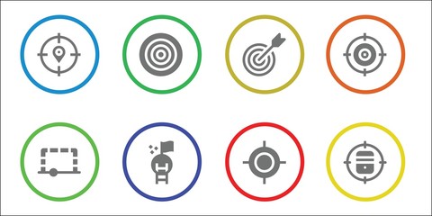 Modern Simple Set of aspirations Vector filled Icons