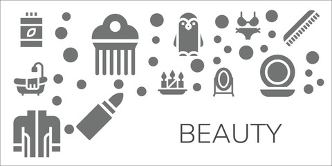 beauty icon set