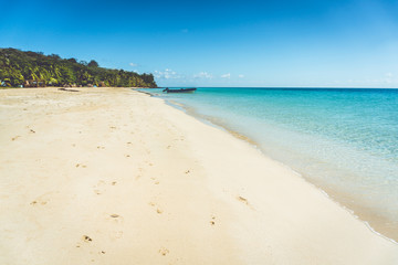 Empty beach on an Caribbean island