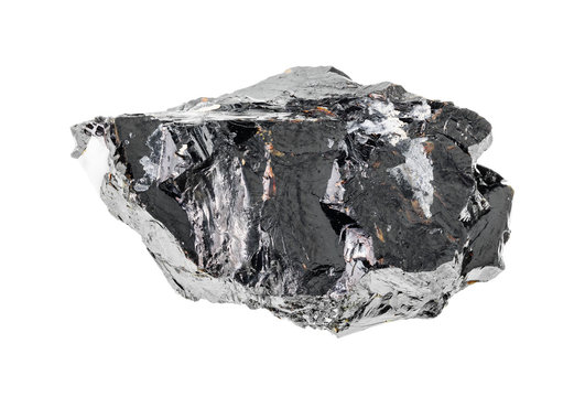 unpolished sphalerite ( zinc blende) rock cutout