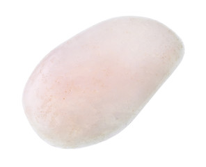 polished pink petalite (castorite) gem cutout