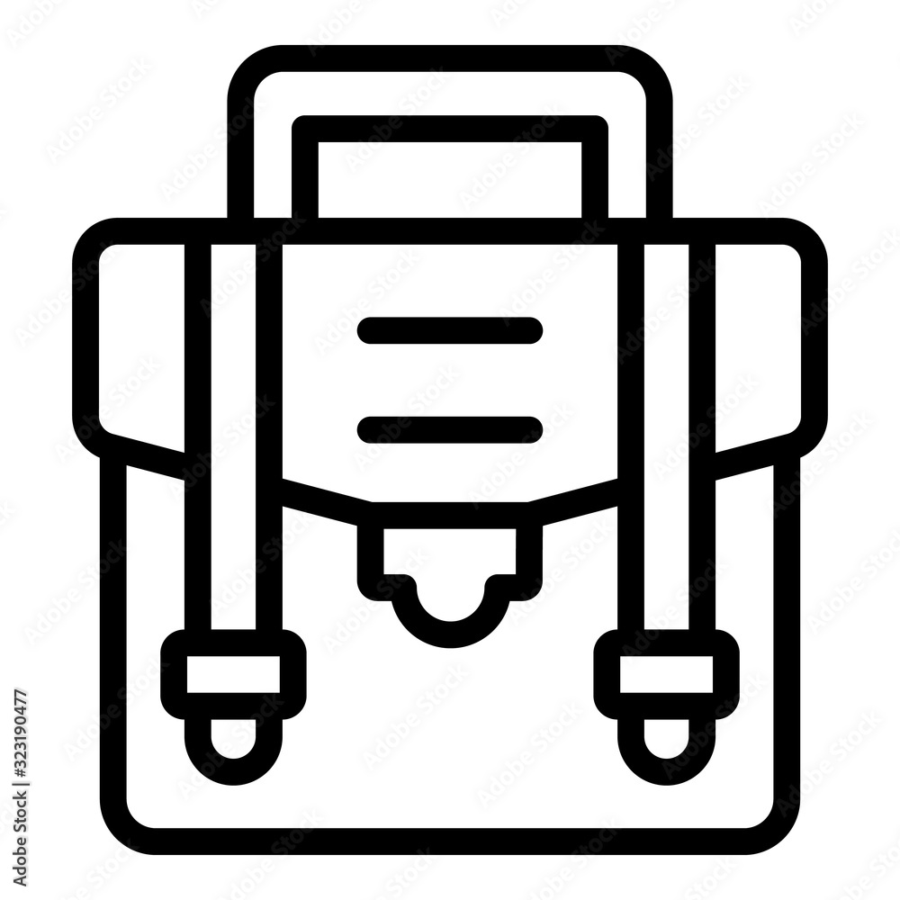 Poster judge bag icon. outline judge bag vector icon for web design isolated on white background