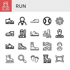 run simple icons set