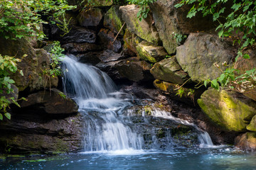 cental park small rocky Waterfall, NY usa