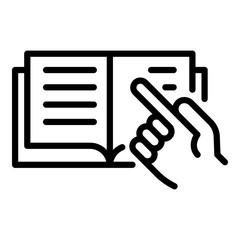 Internship icon. Outline internship vector icon for web design isolated on white background