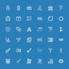 Editable 36 culture icons for web and mobile