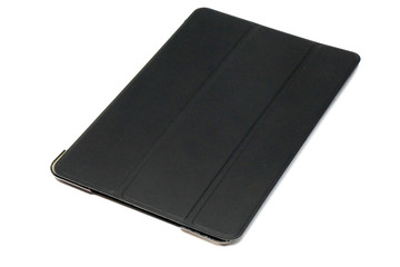 Black case for ipad isolated white background